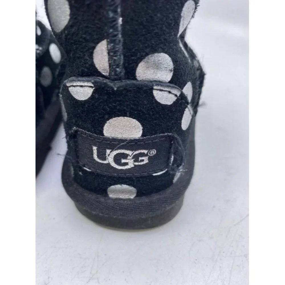 Ugg Australia Black White W Polka Dot Kid Bootsboo